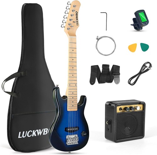 Guitarra electrica negro - guitarra,