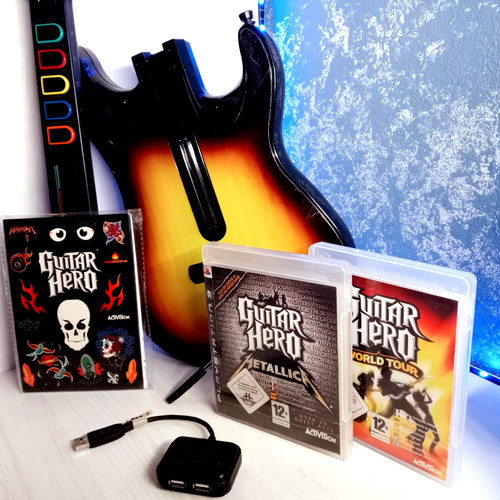Ps3 guitar hero set - guitar,
