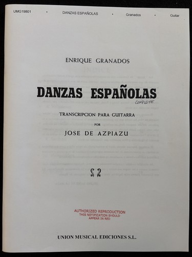 Granados danzas españolas - danzas,